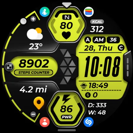 Hybrid Watch Face OMG 318 screenshot 25