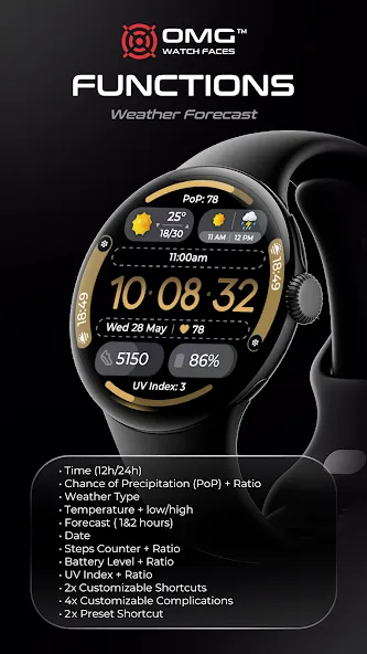 Minimal Weather Watch OMG 379 screenshot 2