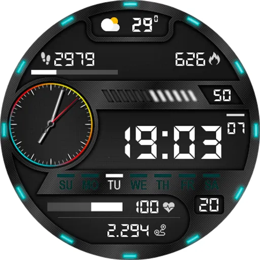 Digital Pirun Watch Face screenshot 10