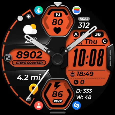 Hybrid Watch Face OMG 318 screenshot 27