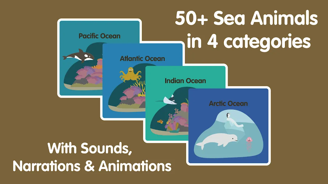 Learn Ocean Animals for kids screenshot 3