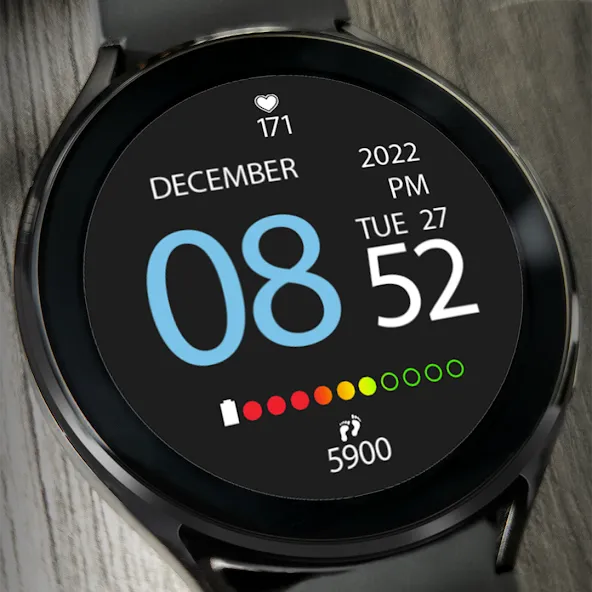 Digital Watch Face Key 009 screenshot 4