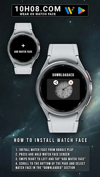 Watch face 10h08.com #76 screenshot 8