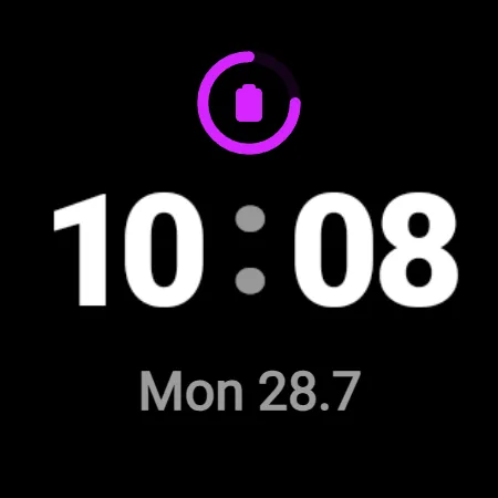 Minimal Digital Watch Face screenshot 7