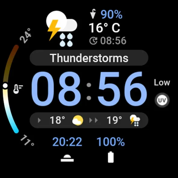 Just Weather: Watch Face screenshot 15