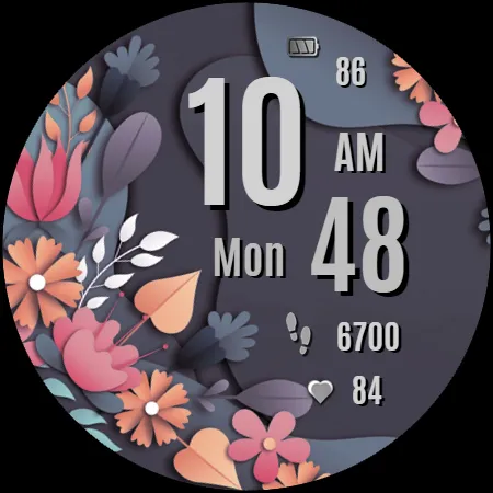NXV80 Vibrant Watch Face screenshot 9