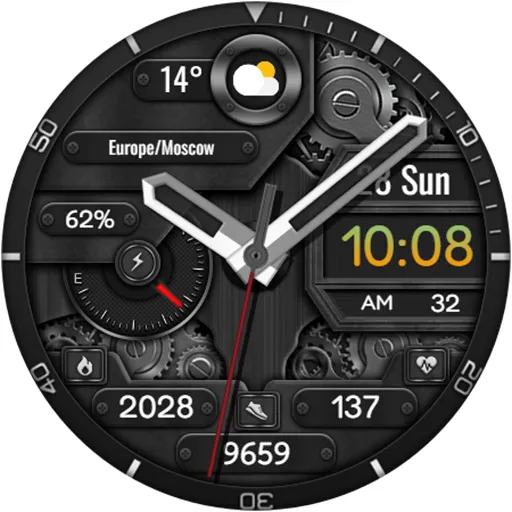 Hybrid NOMATO URX98 Watch face screenshot 18