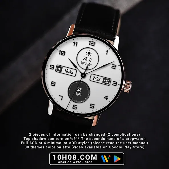 Watch face 10h08.com #136 screenshot 5