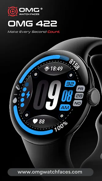 OMG 422 - Digital Watch Face screenshot 5