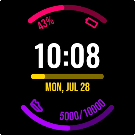 Simple Indicators Watch Face screenshot 9