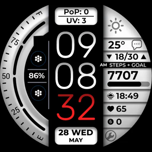 Digital Watch Face OMG 377 screenshot 31
