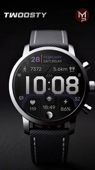 TWOOSTY - Digital Watch Face screenshot 4