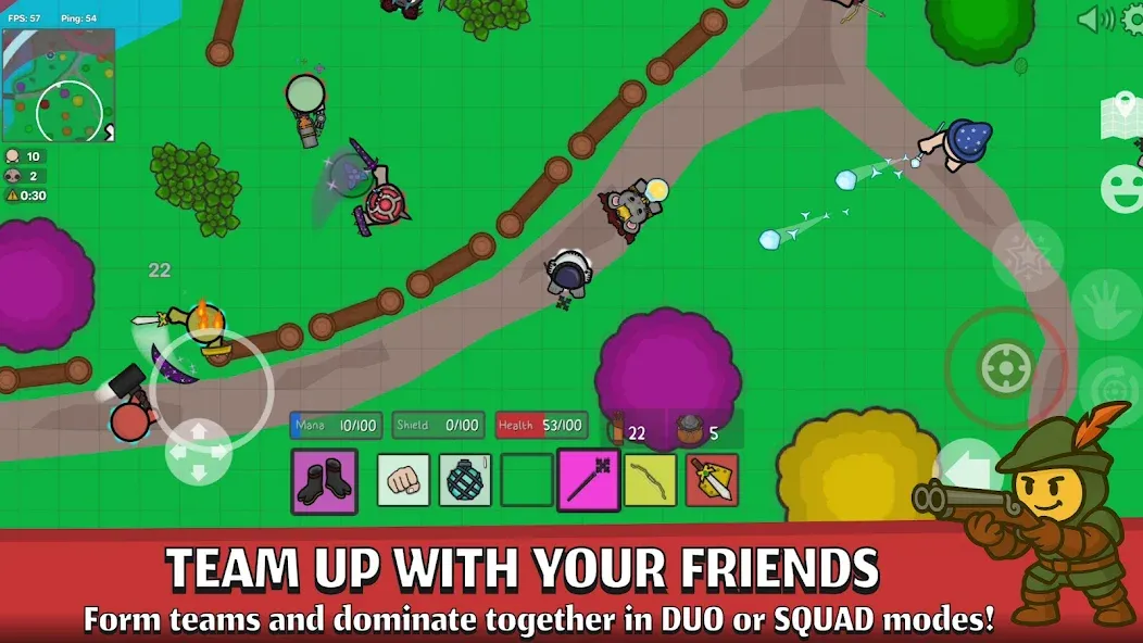 Thelast.io - 2D Battle Royale screenshot 5