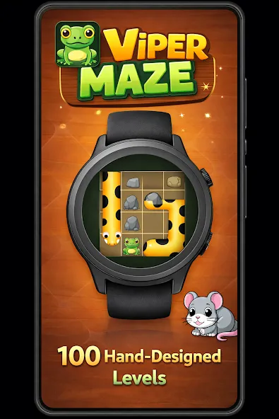 Viper Maze - Smartwatch puzzle screenshot 2