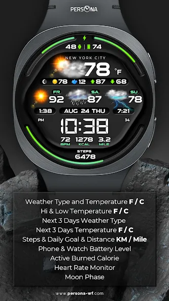 PER58 Weather WatchFaceDigital screenshot 35