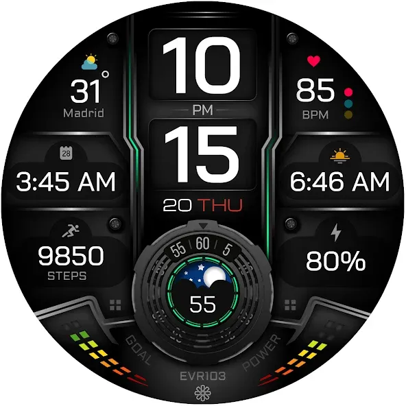 EVR103 Digital Watch Face screenshot 28