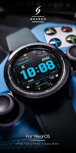SH077 Watch Face, WearOS watch screenshot 5