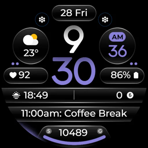 OMG 345 Digital Watch Face screenshot 26