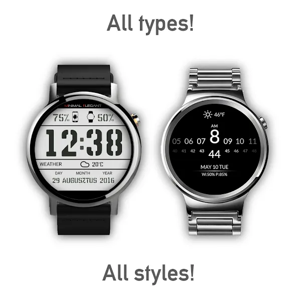 Watch Face - Minimal & Elegant screenshot 6