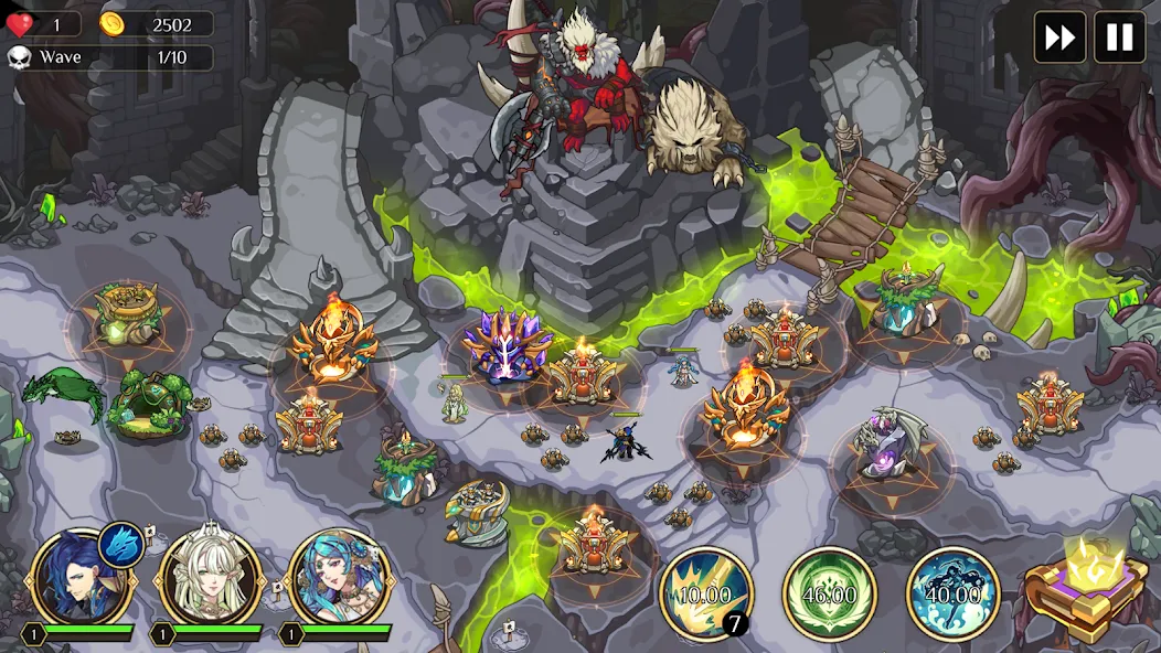 Kingdom War: 타워 디펜스 TD screenshot 2