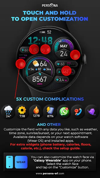 PER15 Sport Digital Watch Face screenshot 28