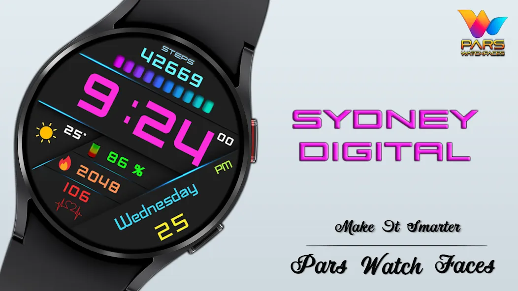 Sydney Digital Watch Face screenshot 7