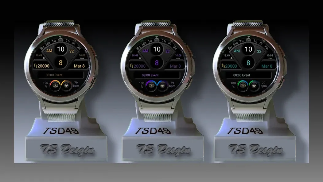 TSD49 Watch Face for Wear OS screenshot 10