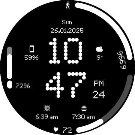 GRBL Nothing Bars V Watchface screenshot 24