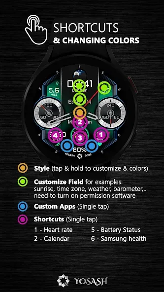 D385 Analog Watch face screenshot 8