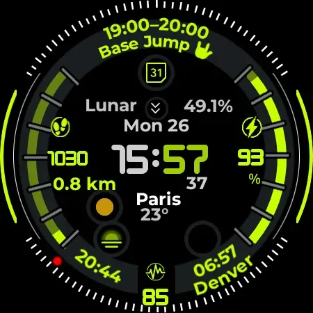 Digital Watch Face CUE124 screenshot 11