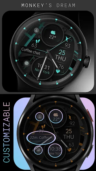 Dream 133 analog watch face screenshot 2