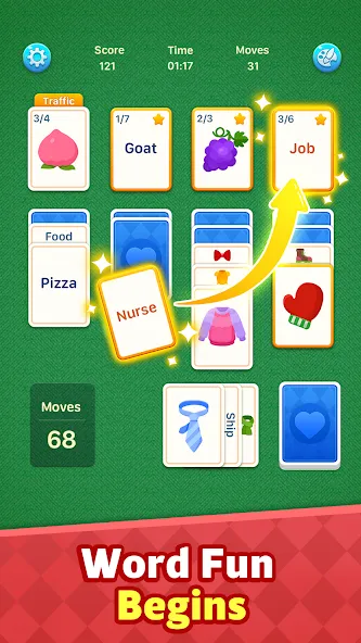 Spider Solitaire: Word Games screenshot 5