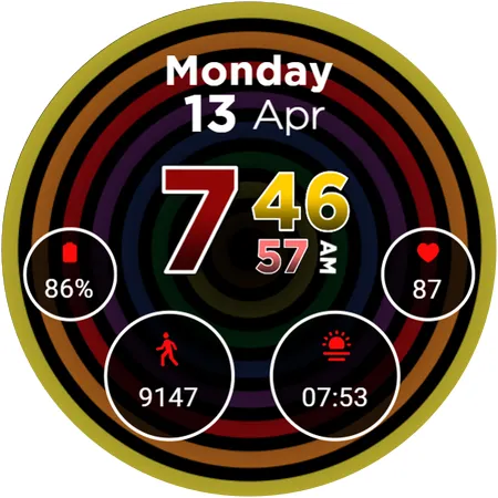Hypnotic Pride Watch Face 2026 screenshot 11