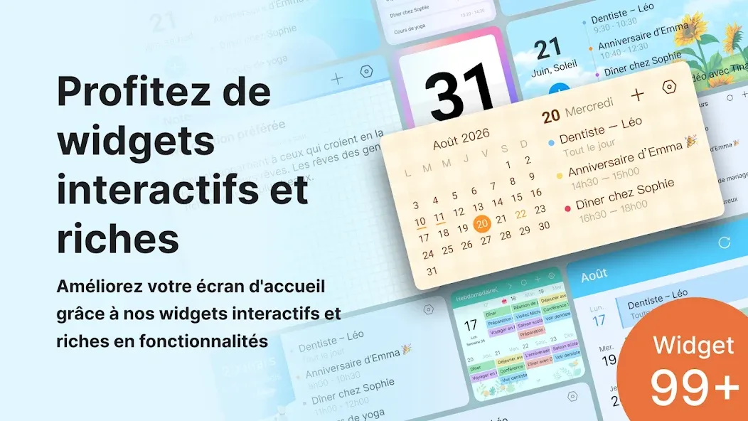 Calendrier Agenda, Planner App screenshot 5