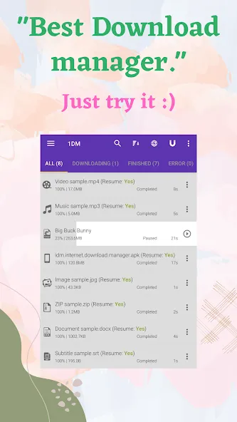 1DM+: Browser & Video Download screenshot 1