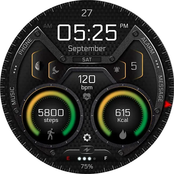 A370 Neon Watch Face screenshot 27