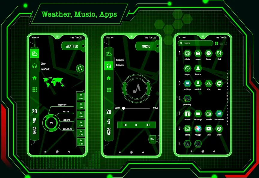 Strip Hi-tech Launcher 2025 screenshot 3