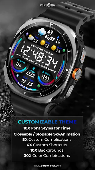 PER51 Digital Watch Face screenshot 34