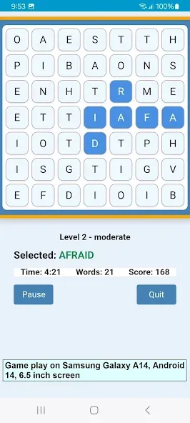 Word Construct Solitaire screenshot 4