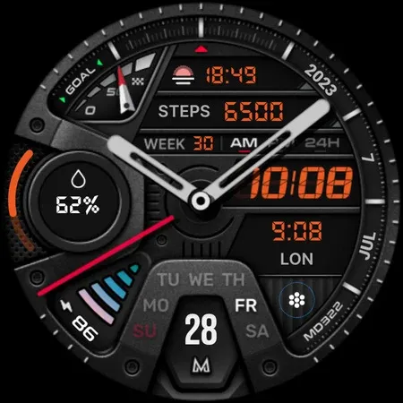 MD322 Analog watch face screenshot 10