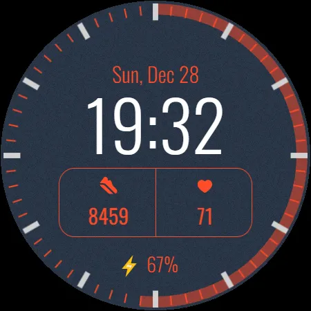 Digital watch face D26 screenshot 42