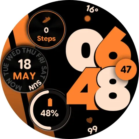 Sporty Pixel Pro - Watch face screenshot 10