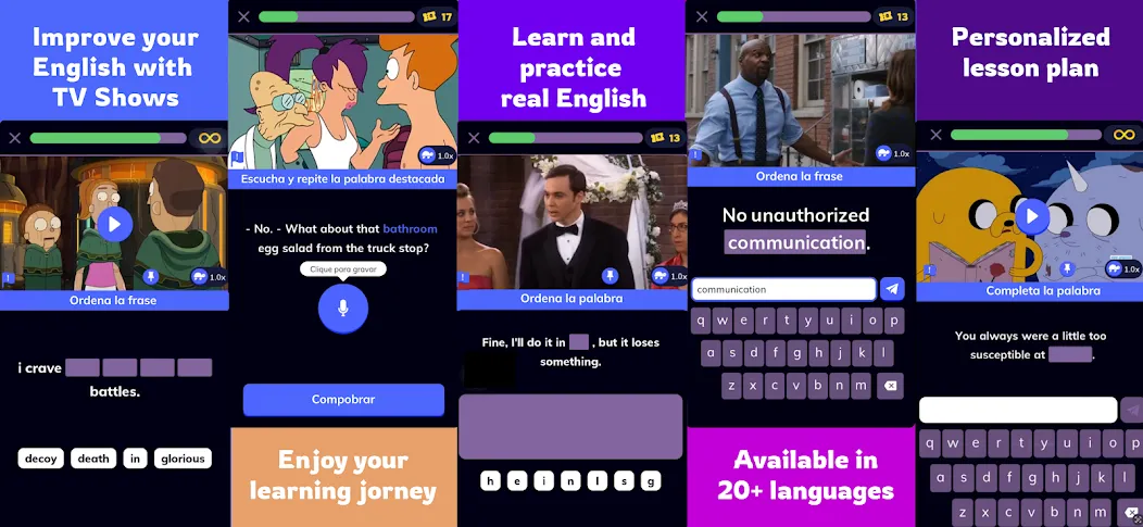 Learn English with TV: Wordbox screenshot 1