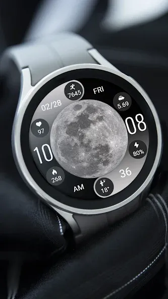 ZKin Watch Face Lunar Widget screenshot 2