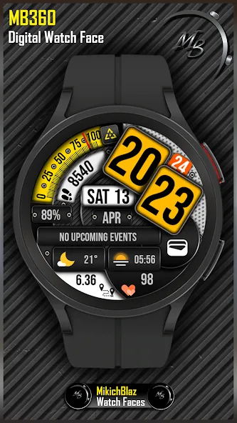 Digital Watch Face MB360 screenshot 2
