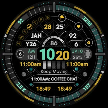 Digital Watch Face Infowatch 2 screenshot 17