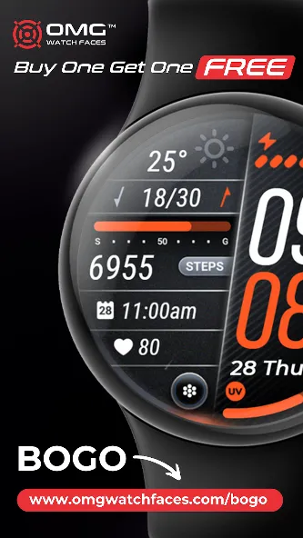 OMG 23 - Digital Watch Face screenshot 4
