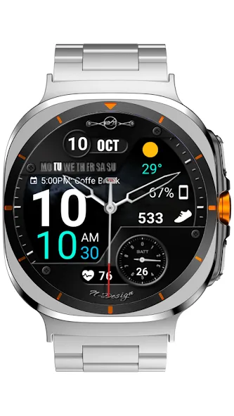 WearOS Hybird WatchFace NTV567 screenshot 1