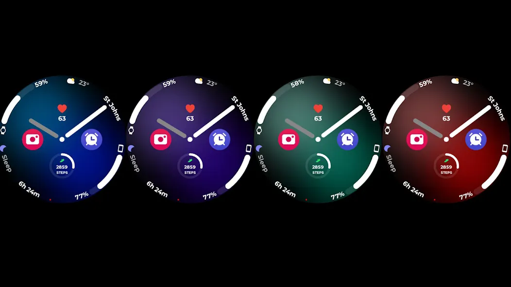 Night ver 76 - watch face screenshot 16