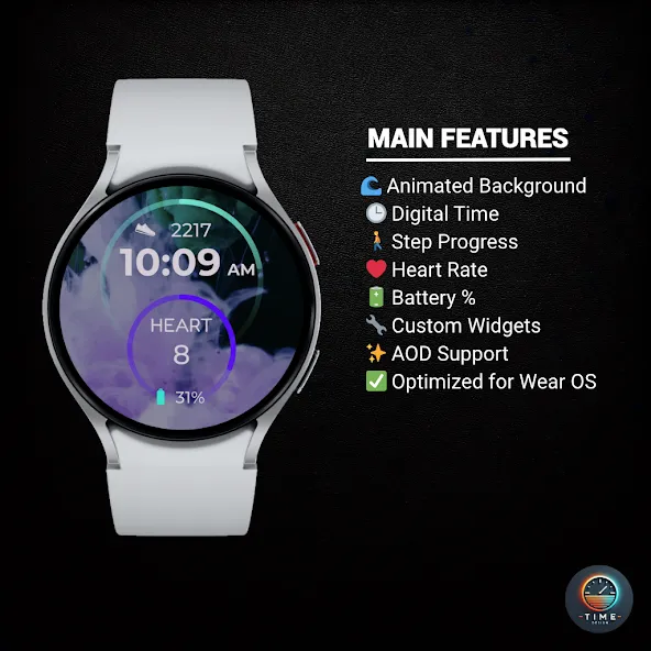 Aqua Nebula Watch Face screenshot 2
